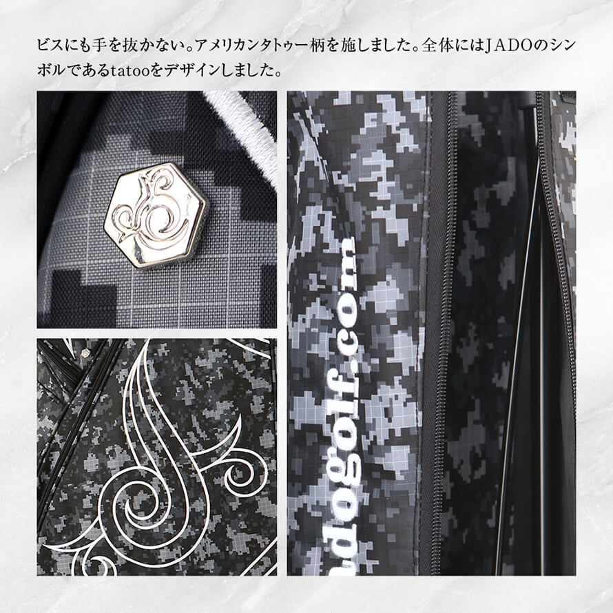 JADO Triple J Tattoo series 軽量 スタンド キャディバッグ