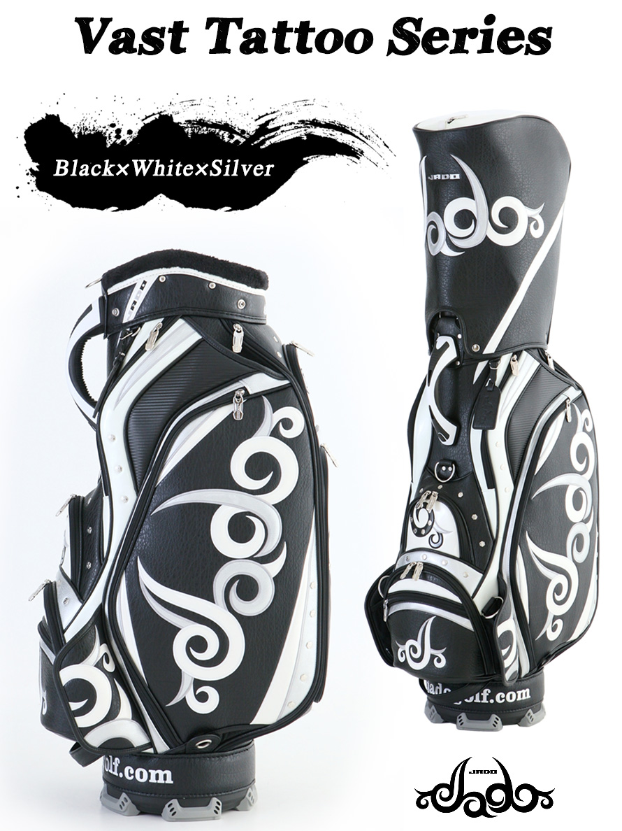 ゴルフキャディバッグ Vast Tattoo series ブラック×シルバー×ホワイト 2017年10月発売アイテム