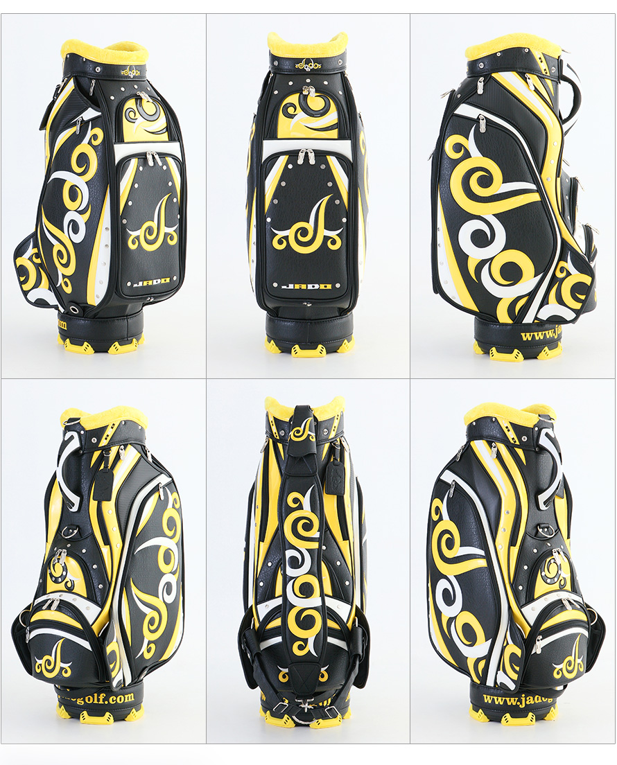 ゴルフキャディーバッグ Vast Tattoo series ブラック×イエロー×ホワイト 2017年10月発売アイテム